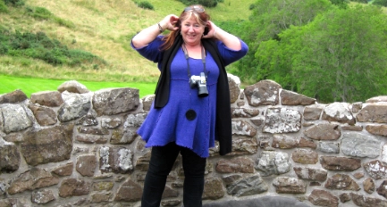 Cindy at Urquart Castle